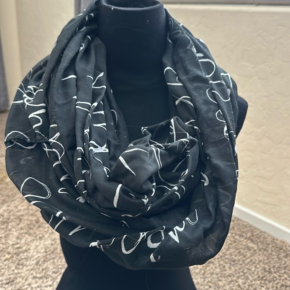 Topshop black/white scarf - OS
